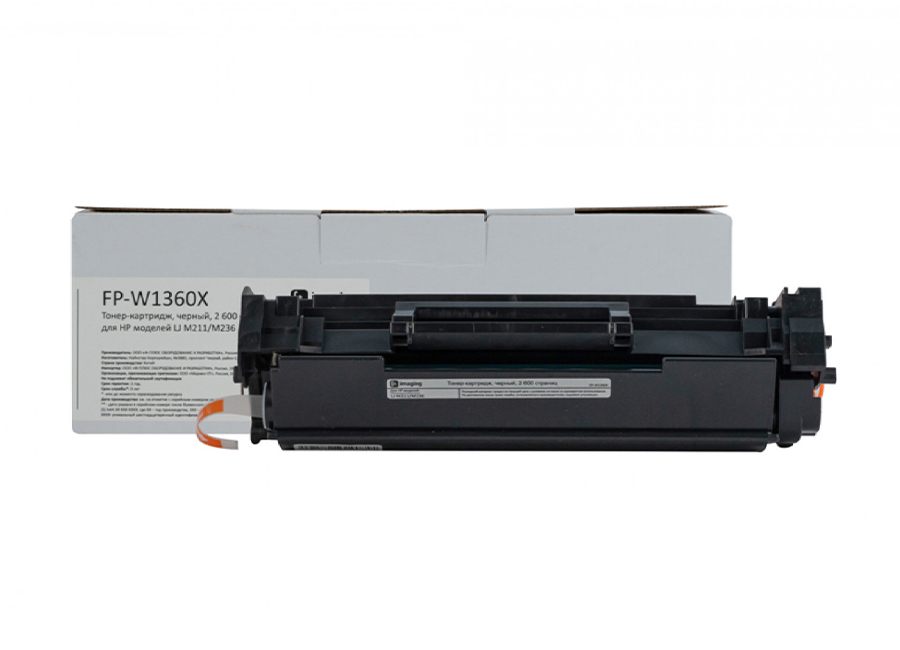 Тонер-картридж F+ Imaging FP-W1360X, черный, 2600 стр.