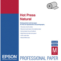 Рулонная бумага для плоттера с покрытием Epson Fine Art Paper Hot Press Natural 60 300 г/м2, 1.524x15 м, 76 мм (C13S042326)