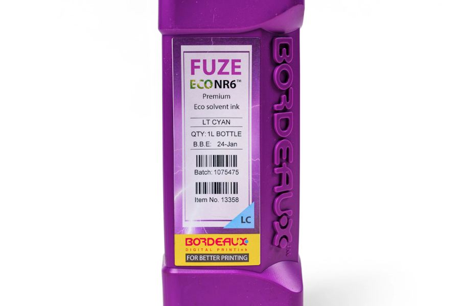 Чернила для плоттеров Экосольвентные Bordeaux FUZE Eco NR6 light-cyan, 1 л (бутыль)