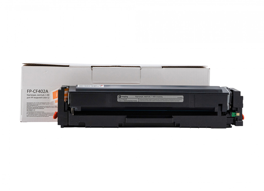 Картридж F+ Imaging FP-CF402A, желтый, 1400 стр.