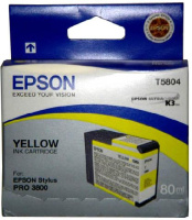 Картридж для плоттеров Epson T5804 Yellow 80 мл (C13T580400)