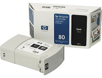Картридж для плоттеров HP DesignJet 80 Black 350 мл (C4871A)
