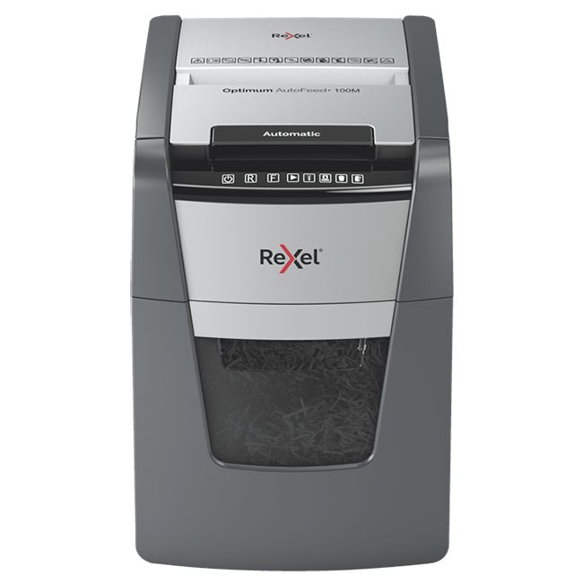 Шредер (уничтожитель) Rexel Optimum Auto+ 100M (2x15мм)