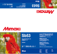 Чернила для плоттеров Mimaki SB53 Blue (SB53-BL-44-1/ SB53-BL-2L-1)