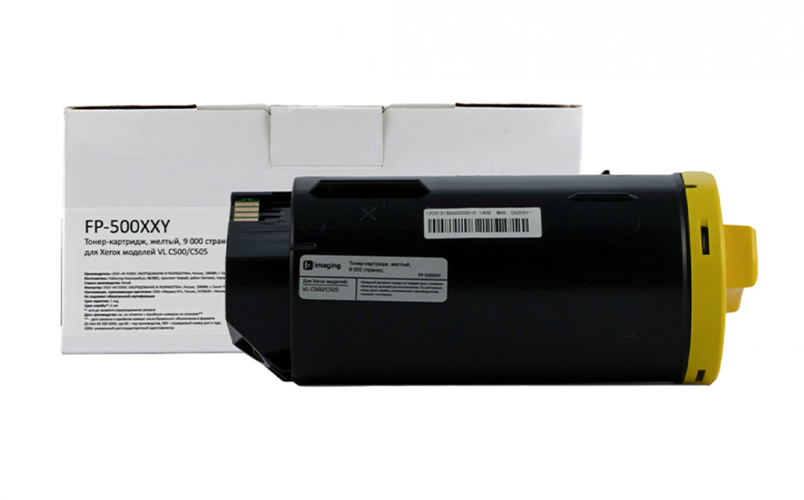 Тонер-картридж F+ Imaging FP-500XXY, желтый, 9000 стр.