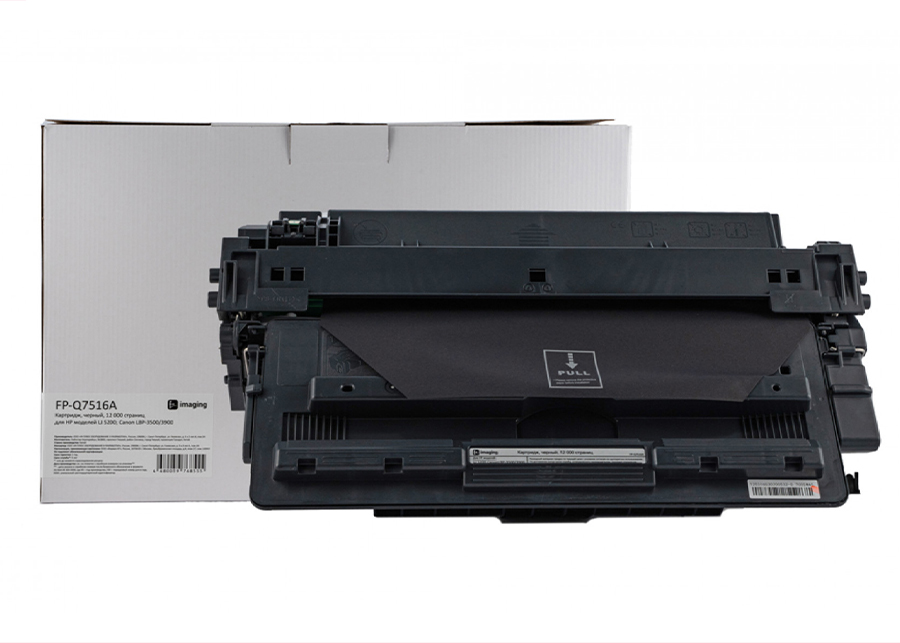 Картридж F+ Imaging FP-Q7516A, черный, 12000 стр.