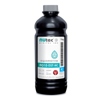 Чернила для плоттеров Сублимационные NUtec AQUAMARINE AQ10-DST-HC, голубые, бутыль 1 л (F661.1137)