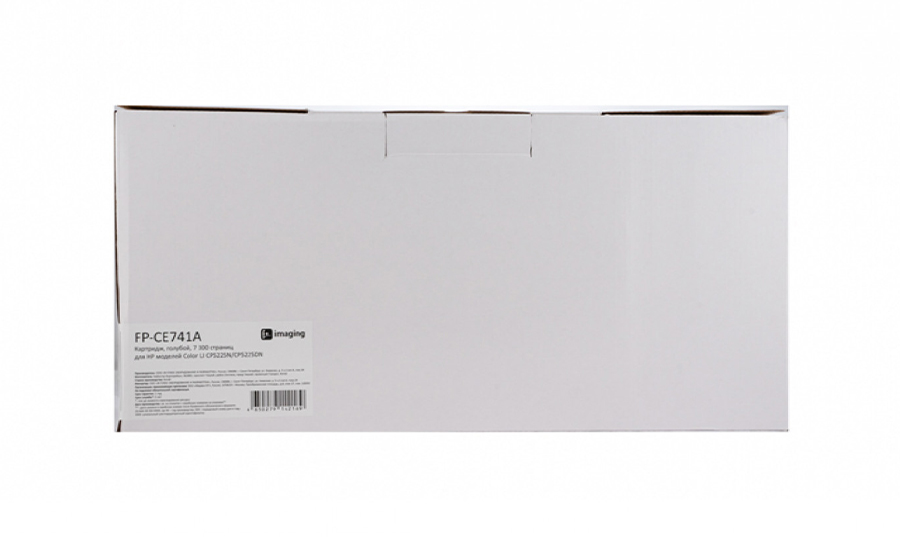Картридж F+ Imaging FP-CE741A, голубой, 7300 стр.