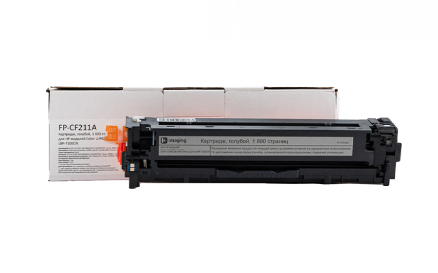 Картридж F+ Imaging FP-CF211A, голубой, 1800 стр.