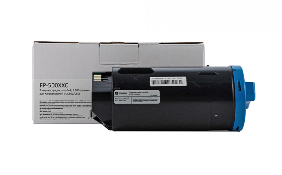 Тонер-картридж F+ Imaging FP-500XXC, голубой, 9000 стр.