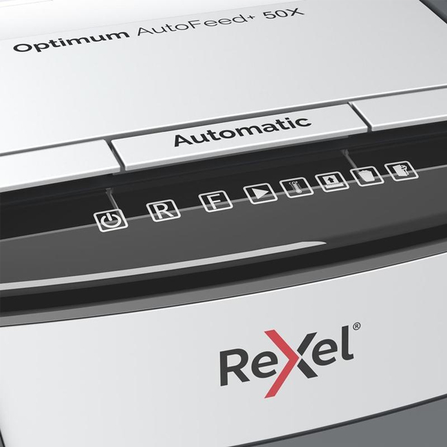 Шредер (уничтожитель) Rexel Optimum Auto+ 50X (4x28мм)