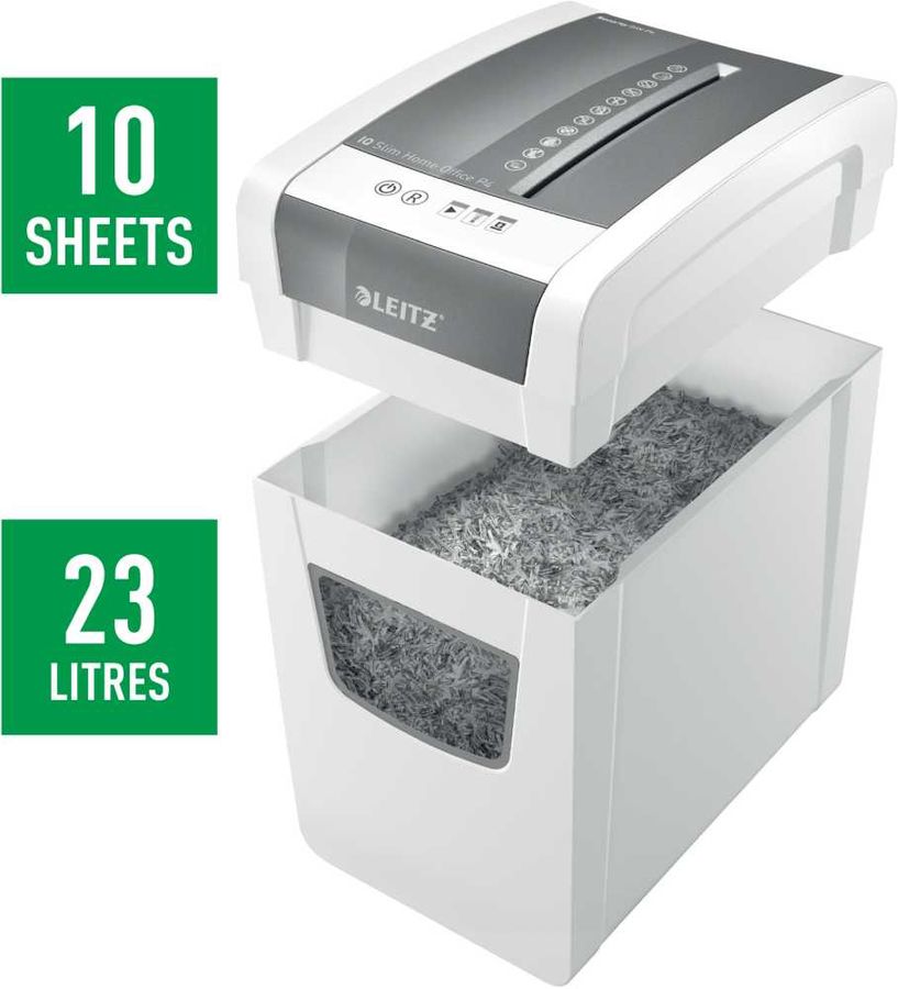 Шредер (уничтожитель) Leitz IQ Home Office Slim (4х28 мм)