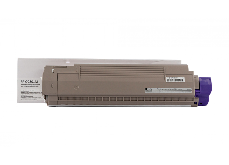 Картридж с тонером Fplus FP-OC801M, пурпурный, 7300 стр.