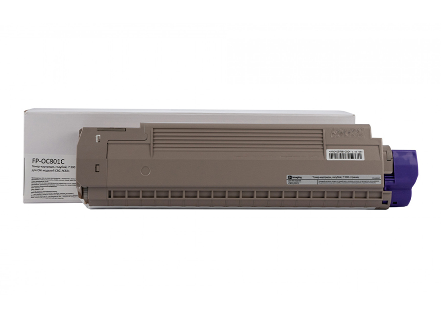 Картридж с тонером Fplus FP-OC801C, голубой, 7300 стр.