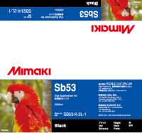 Чернила для плоттеров Mimaki SB53 Black (SB53-K-44-1/ SB53-K-2L-1)
