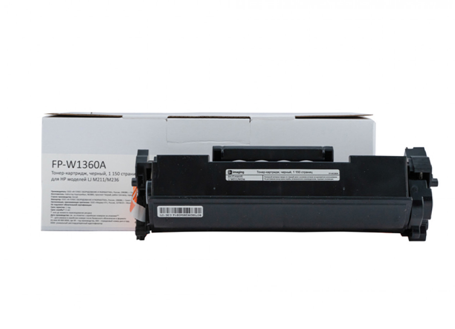 Тонер-картридж F+ Imaging FP-W1360A, черный, 1150 стр.