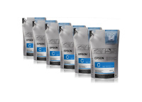 Набор из шести контейнеров Epson UltraChrome DS Ink Cyan 6x1100 мл (C13T46D240)
