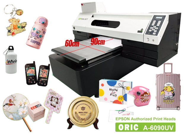 Принтер UV DTF планшетный Oric OR-6090A, 900x600 мм, 2xEpson i1600-U1, RIP