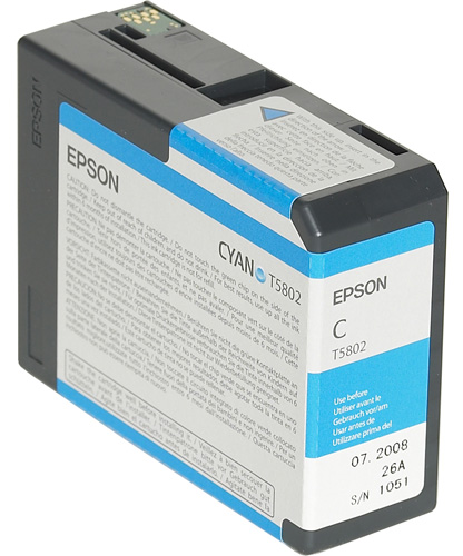 Картридж для плоттеров Epson T5802 Cyan 80 мл (C13T580200)