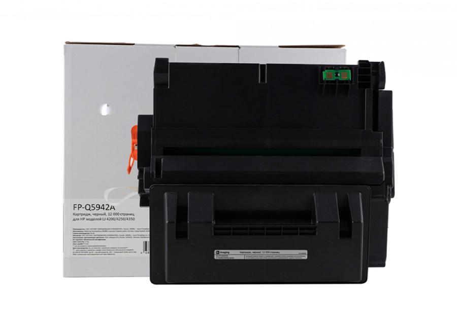 Картридж F+ Imaging FP-Q5942A, черный, 12000 стр.