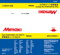 Чернила для плоттеров Mimaki SB210 Yellow