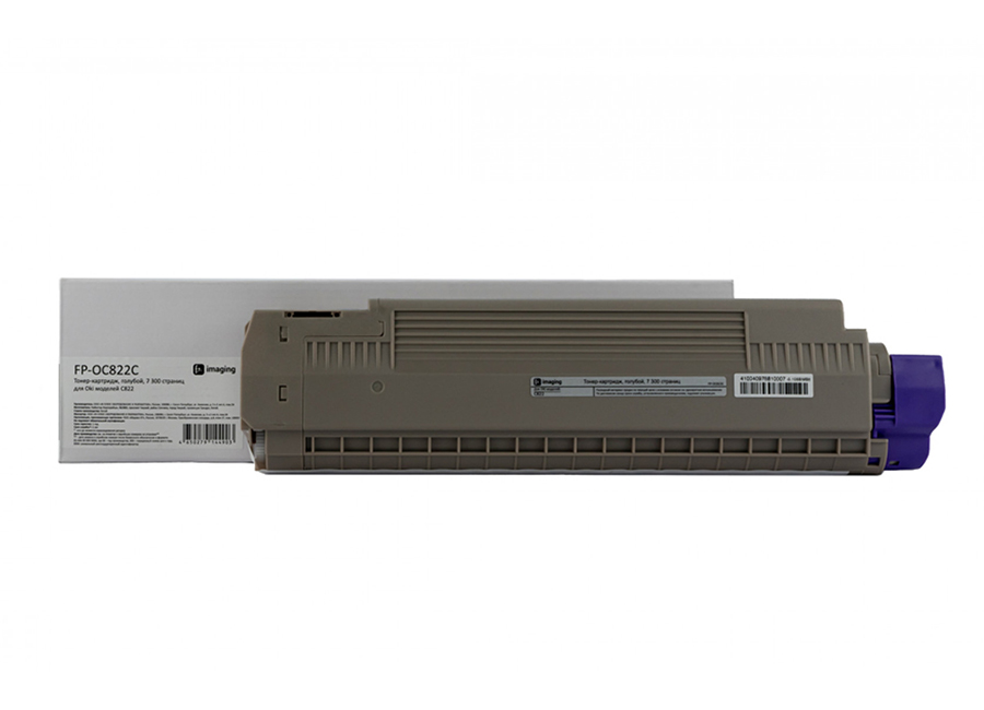Картридж с тонером Fplus FP-OC822C, голубой, 7300 стр.
